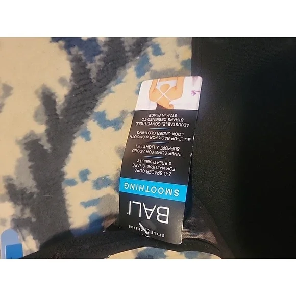 Bali Bra Womens 42C Black Underwired One Smooth U DF3439 - Picture 4 of 4